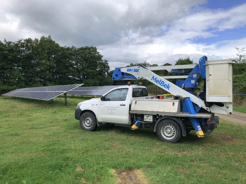 Melbek Solar farm mobile 4G connectivity